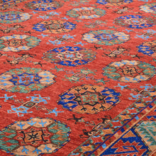 Load image into Gallery viewer, Hand-Knotted oriental Afghan Tribal Handmade Wool Rug (Size 9.4 X 12.6) Cwral-8706
