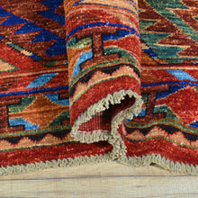 Load image into Gallery viewer, Hand-Knotted oriental Afghan Tribal Handmade Wool Rug (Size 9.4 X 12.6) Cwral-8706