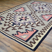 Load image into Gallery viewer, Hand-Woven Reversible Navajo Style Handmade Wool Rug (Size 6.5 X 9.8) Cwral-8712