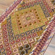 Load image into Gallery viewer, Hand-Knotted and Soumak Geometric Design Wool Rug (Size 2.3 X 9.7) Cwral-8790