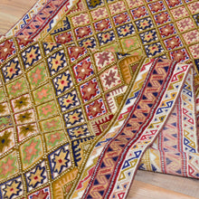 Load image into Gallery viewer, Hand-Knotted and Soumak Geometric Design Wool Rug (Size 2.3 X 9.7) Cwral-8790