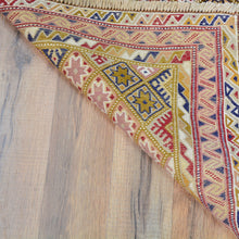 Load image into Gallery viewer, Hand-Knotted and Soumak Geometric Design Wool Rug (Size 2.3 X 9.7) Cwral-8790