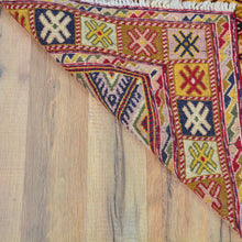 Load image into Gallery viewer, Hand-Knotted and Soumak Geometric Design Wool Rug (Size 2.4 X 11.1) Cwral-8793