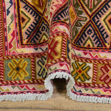 Load image into Gallery viewer, Hand-Knotted and Soumak Geometric Design Wool Rug (Size 2.4 X 11.1) Cwral-8793