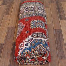 Load image into Gallery viewer, Hand-Knotted Fine Caucasian Design Kazak Wool Handmade Rug (Size 6.1 X 9.0) Cwral-8835