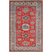 Load image into Gallery viewer, Hand-Knotted Fine Caucasian Design Kazak Wool Handmade Rug (Size 6.1 X 9.0) Cwral-8835