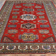 Load image into Gallery viewer, Hand-Knotted Fine Caucasian Design Kazak Wool Handmade Rug (Size 6.1 X 9.0) Cwral-8835