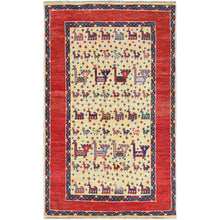 Load image into Gallery viewer, Hand-Knotted Caucasian Design Kazak Wool Handmade Rug (Size 3.1 X 5.0) Cwral-8919