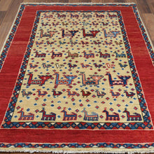 Load image into Gallery viewer, Hand-Knotted Caucasian Design Kazak Wool Handmade Rug (Size 3.1 X 5.0) Cwral-8919