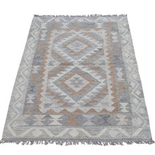 Load image into Gallery viewer, Hand-Woven Flatweave Tribal Kilim Handmade Wool Rug (Size 2.8 X 4.3) Cwral-9039