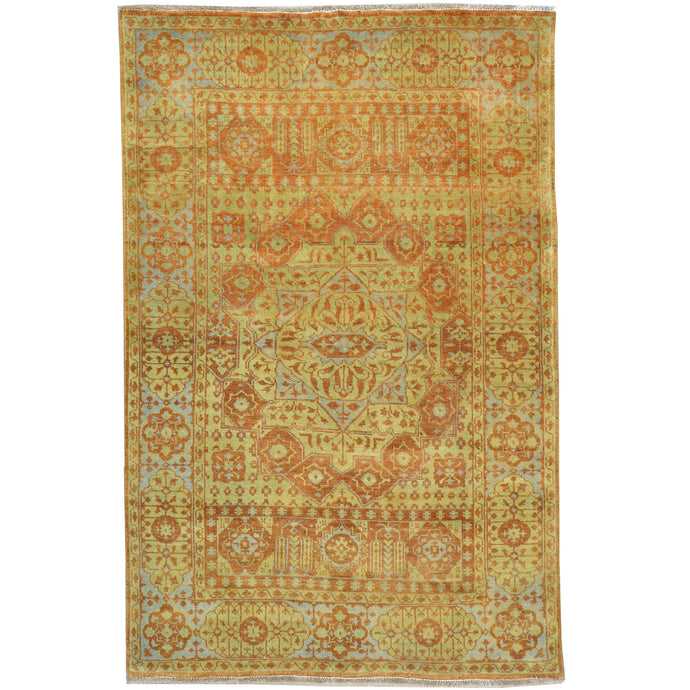 Hand-Knotted Mamluk Egyptian Design Wool Rug (Size 3.8 X 5.7) Cwral-9111