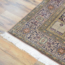 Load image into Gallery viewer, Hand-Knotted Traditional Design Kashmiri Silk Handmade Rug (Size 4.1 X 6.3) Cwral-9168