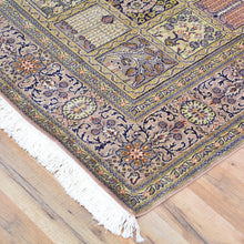 Load image into Gallery viewer, Hand-Knotted Traditional Design Kashmiri Silk Handmade Rug (Size 4.1 X 6.3) Cwral-9168