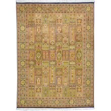 Load image into Gallery viewer, Hand-Knotted Traditional Design Kashmiri Silk Handmade Rug (Size 5.0 X 6.11) Cwral-9213