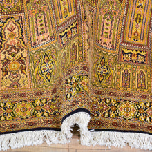 Load image into Gallery viewer, Hand-Knotted Traditional Design Kashmiri Silk Handmade Rug (Size 5.0 X 6.11) Cwral-9213