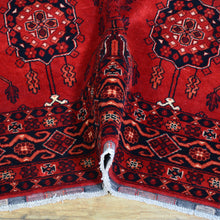 Load image into Gallery viewer, Hand-Knotted Tribal Turkoman Design Handmade Wool Rug (Size 5.0 X 6.7) Cwral-9273