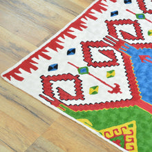Load image into Gallery viewer, Hand-Woven Kashmiri Chain-Stitched Handmade Wool Rug (Size 2.11 X 4.11) Cwral-9288