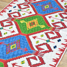 Load image into Gallery viewer, Hand-Woven Kashmiri Chain-Stitched Handmade Wool Rug (Size 2.11 X 4.11) Cwral-9288