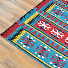Load image into Gallery viewer, Hand-Woven Kashmiri Chain-Stitched Handmade Wool Rug (Size 2.11 X 5.1) Cwral-9294