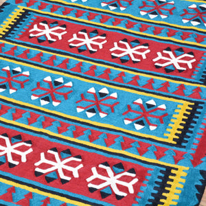 Hand-Woven Kashmiri Chain-Stitched Handmade Wool Rug (Size 2.11 X 5.1) Cwral-9294