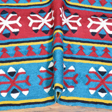 Load image into Gallery viewer, Hand-Woven Kashmiri Chain-Stitched Handmade Wool Rug (Size 2.11 X 5.1) Cwral-9294