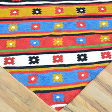 Load image into Gallery viewer, Hand-Woven Kashmiri Chain-Stitched Handmade Wool Rug (Size 3.11 X 5.11) Cwral-9297