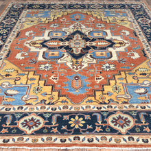 Load image into Gallery viewer, Hand-Knotted Peshawar Chobi Heriz Design Handmade Wool Rug (Size 8.1 X 10.0) Cwral-9369