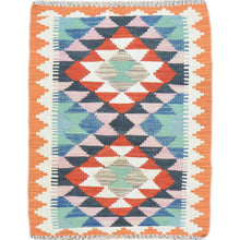 Load image into Gallery viewer, Hand-Woven Reversible Tribal Kilim Handmade Wool Rug (Size 2.1 X 3.1) Cwral-9402