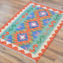 Load image into Gallery viewer, Hand-Woven Reversible Tribal Kilim Handmade Wool Rug (Size 2.1 X 2.9) Cwral-9414