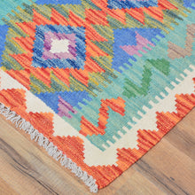 Load image into Gallery viewer, Hand-Woven Reversible Tribal Kilim Handmade Wool Rug (Size 2.1 X 2.9) Cwral-9414