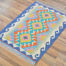 Load image into Gallery viewer, Hand-Woven Southwestern Design Kilim Handmade Wool Rug (Size 1.11 X 2.10) Cwral-9435
