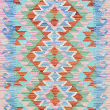 Load image into Gallery viewer, Hand-Woven Southwestern Design Kilim Handmade Wool Rug (Size 1.11 X 2.9) Cwral-9444