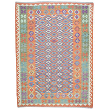 Load image into Gallery viewer, Hand-Woven Southwestern Afghan Kilim Handmade Wool Rug (Size 6.0 X 8.1) Cwral-9462