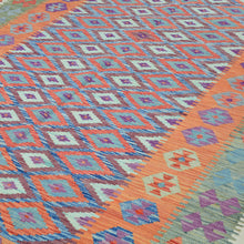 Load image into Gallery viewer, Hand-Woven Southwestern Afghan Kilim Handmade Wool Rug (Size 6.0 X 8.1) Cwral-9462