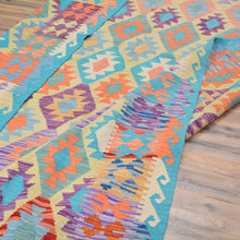 Load image into Gallery viewer, Hand-Woven Southwestern Afghan Kilim Handmade Wool Rug (Size 6.9 X 9.4) Cwral-9465