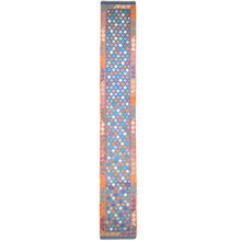 Load image into Gallery viewer, Hand-Woven Flatweave Geometric Design Kilim Handmade Wool (Size 2.5 X 16.0) Cwral-9552