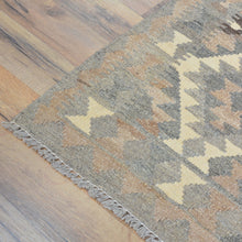Load image into Gallery viewer, Hand-Woven Flatweave Geometric Design Kilim Handmade Wool (Size 2.8 X 9.8) Cwral-9567
