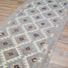 Load image into Gallery viewer, Hand-Woven Flatweave Geometric Design Kilim Handmade Wool (Size 2.8 X 9.8) Cwral-9567