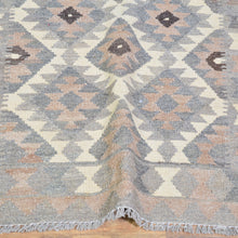 Load image into Gallery viewer, Hand-Woven Flatweave Geometric Design Kilim Handmade Wool (Size 2.8 X 9.8) Cwral-9567
