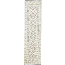 Load image into Gallery viewer, Hand-Woven Flatweave Geometric Design Kilim Handmade Wool (Size 2.7 X 9.9) Cwral-9570