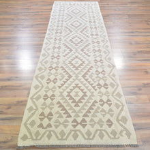 Load image into Gallery viewer, Hand-Woven Flatweave Geometric Design Kilim Handmade Wool (Size 2.7 X 9.9) Cwral-9570