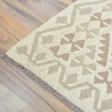 Load image into Gallery viewer, Hand-Woven Flatweave Geometric Design Kilim Handmade Wool (Size 2.7 X 9.9) Cwral-9570