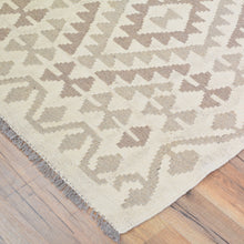 Load image into Gallery viewer, Hand-Woven Flatweave Geometric Design Kilim Handmade Wool (Size 2.7 X 9.9) Cwral-9570