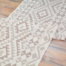 Load image into Gallery viewer, Hand-Woven Flatweave Geometric Design Kilim Handmade Wool (Size 2.7 X 9.9) Cwral-9570
