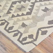 Load image into Gallery viewer, Hand-Woven Flatweave Geometric Design Kilim Handmade Wool (Size 2.10 X 9.7) Cwral-9573