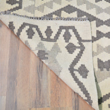 Load image into Gallery viewer, Hand-Woven Flatweave Geometric Design Kilim Handmade Wool (Size 2.10 X 9.7) Cwral-9573