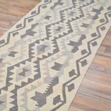 Load image into Gallery viewer, Hand-Woven Tribal Afghan Reversible Momana Kilim 100% Wool Rug (Size 2.9 X 9.6) Cwral-9576