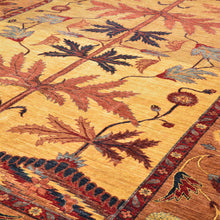Load image into Gallery viewer, Hand-Knotted Afghan Tribal Traditional Design Wool Rug (Size 9.6 X 12.8) Cwral-9591