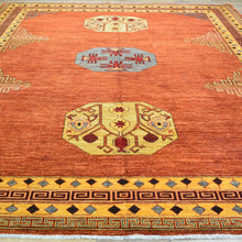 Load image into Gallery viewer, Hand-Knotted Afghan Tribal Khotan Design Wool Rug (Size 8.11 X 11.6) Cwral-9600