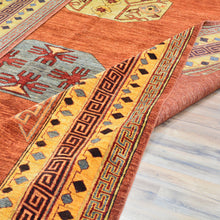 Load image into Gallery viewer, Hand-Knotted Afghan Tribal Khotan Design Wool Rug (Size 8.11 X 11.6) Cwral-9600